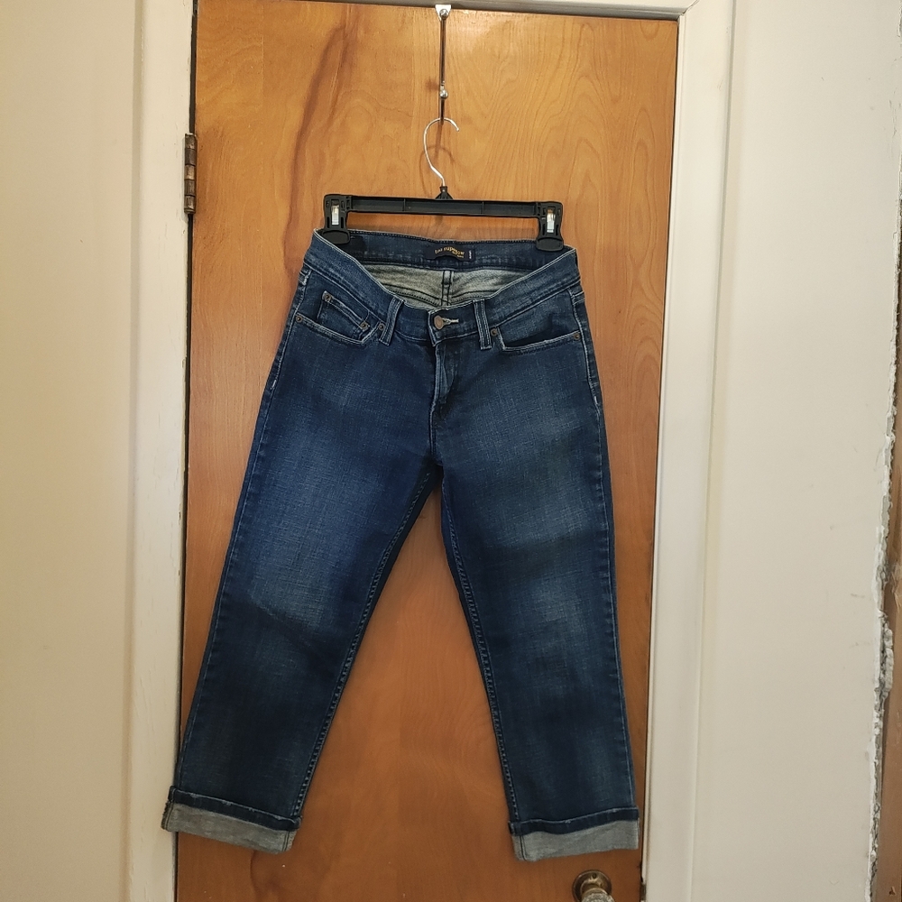 Levi's Dark Blue Capri Jeans